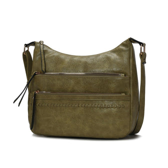 (olive)Oakley Shoulder Bag Vegan Leather by Mia K - BagNook