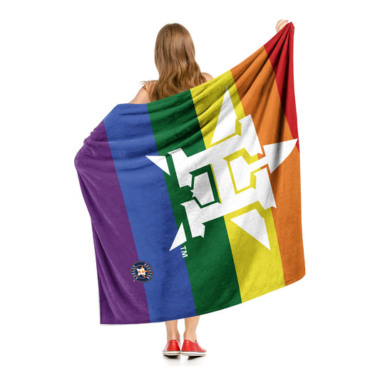 PRIDE SERIES - ASTROS - Silk Touch Sherpa Throw Blanket - BagNook