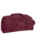 Load image into Gallery viewer, (maroon)Game Day Large Duffel w/Adjustable Shoulder Strap - BagNook
