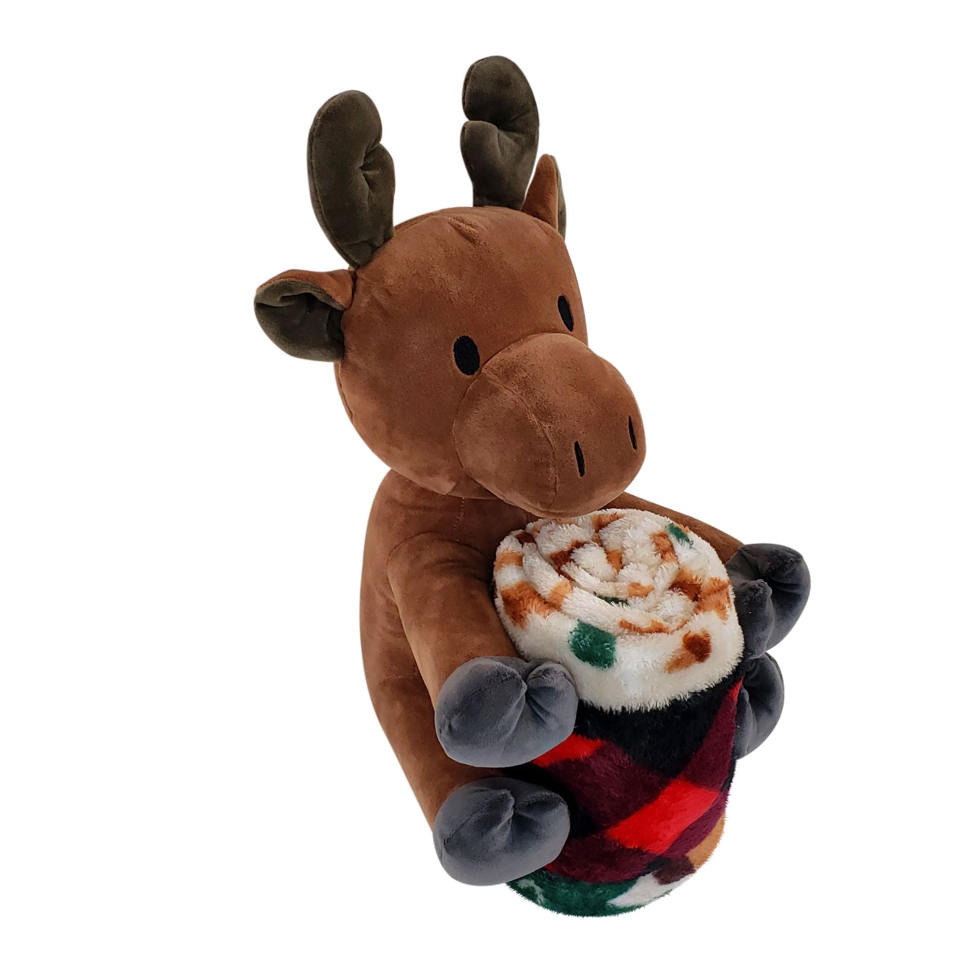 Rollee Pollee Moose Parade - Throw Blanket & Hugger Set - BagNook