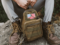 Load image into Gallery viewer, (red white & blue)Tactical USA Flag Patch w/Detachable Backing - BagNook
