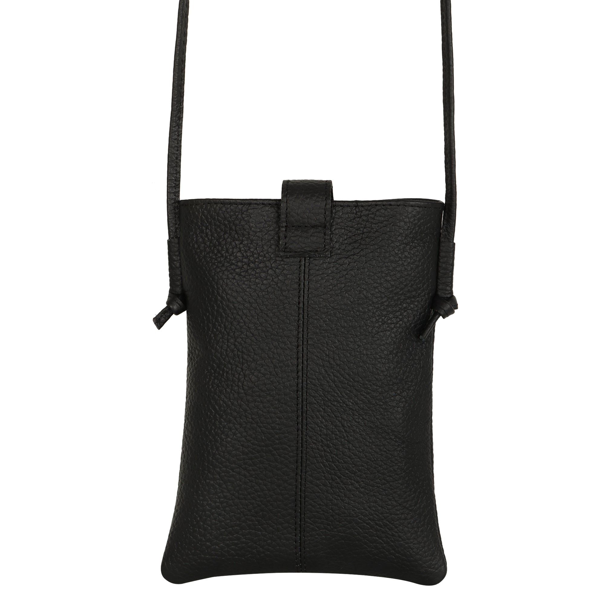 Jennie Small Crossbody bag w/ slim strap - Black - BagNook