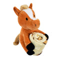 Load image into Gallery viewer, Rollee Pollee Farm Horses - Throw Blanket & Hugger Set - BagNook
