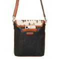 Load image into Gallery viewer, Cavalier Crossbody w/ Top Closure - Hairon - Upcycled Leather - BagNook

