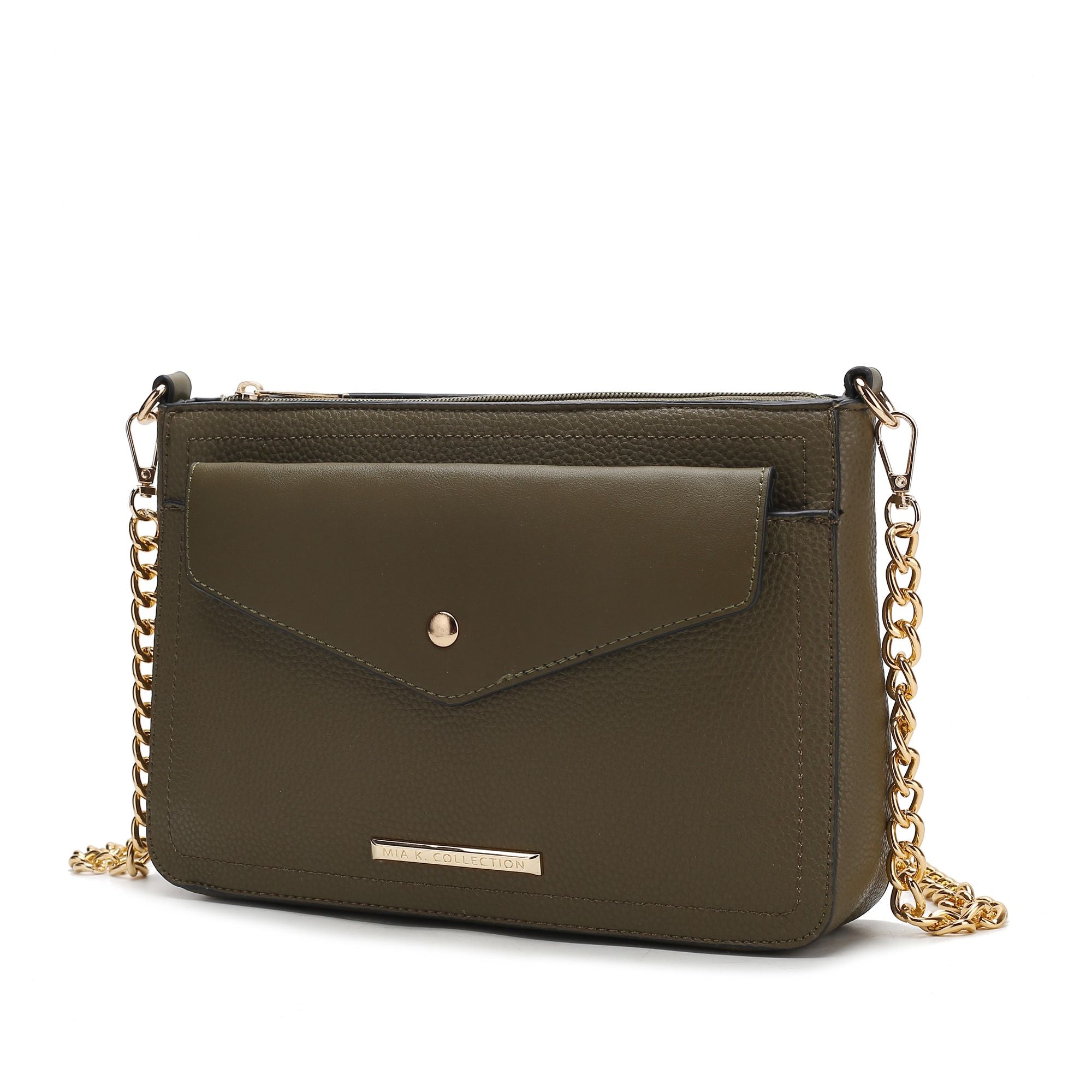 (olive)Maribel Crossbody Handbag by Mia K - BagNook
