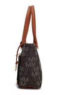 Load image into Gallery viewer, (brown)Lady II M Signature Tote & Wallet Set by Mia k - BagNook
