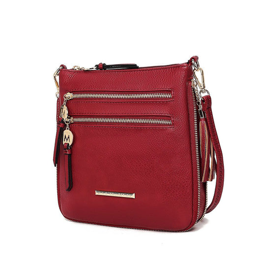 (red)Angelina Crossbody Handbag Purse by Mia K. - BagNook