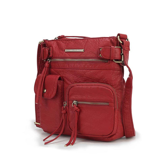 (red)Vintage Stiella Shoulder Handbag by Mia K - BagNook
