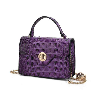 (purple)Mae Mini Crossbody Handbag by Mia K - BagNook