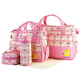 Load image into Gallery viewer, (pink)5pc Diaper Tote Bag Set - BagNook
