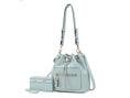 Load image into Gallery viewer, (seafoam)Larissa Women's Bucket Bag with Wallet by Mia k - BagNook
