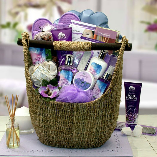 Gift Basket | Lavender Sky Ultimate Bath & Body Tote - BagNook
