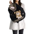 Load image into Gallery viewer, Bear & Fish 100% Cotton Fabric Art School Backpack - BagNook

