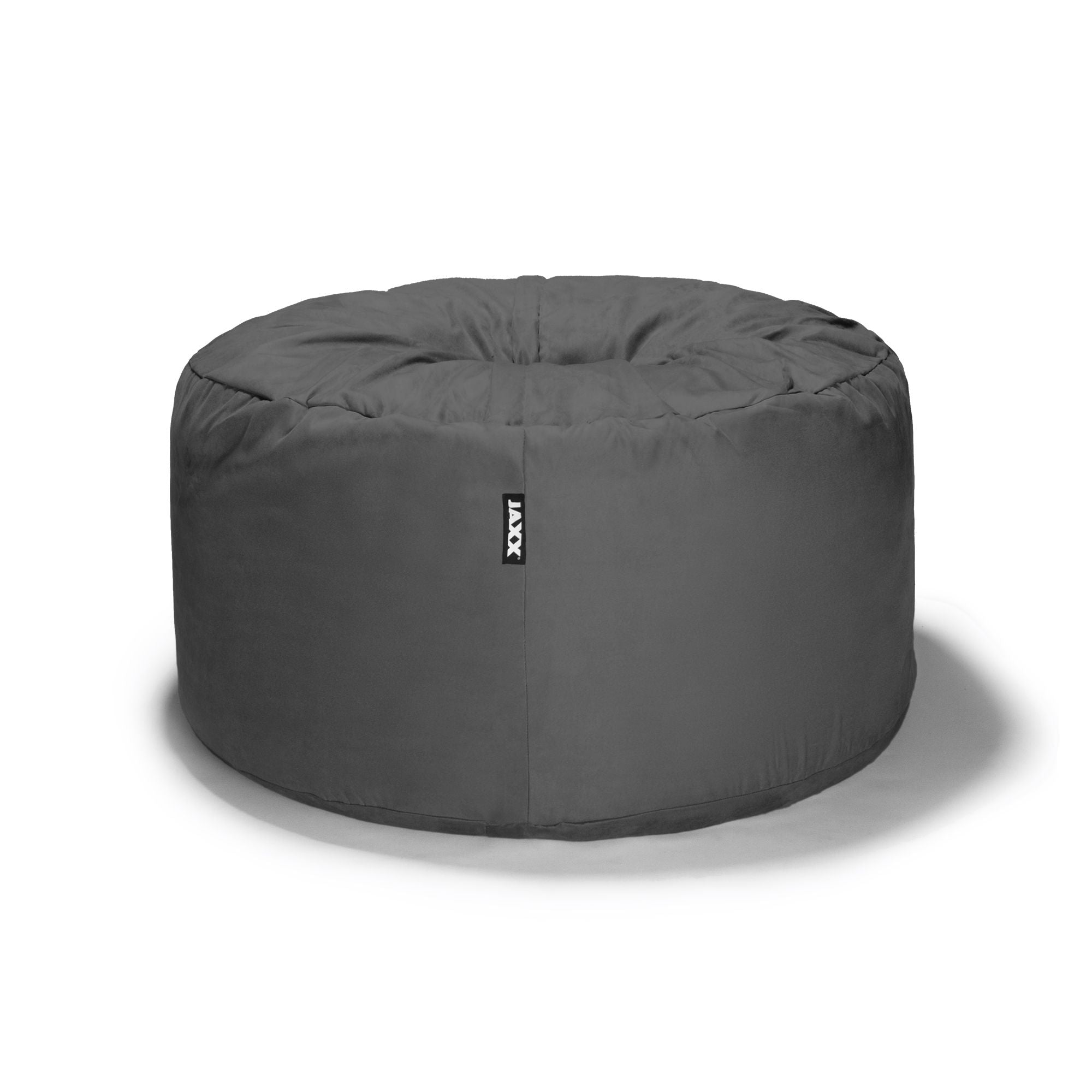 Jaxx Saxx 4 Foot Round Bean Bag, Charcoal - BagNook