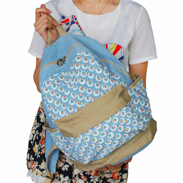 Unforgettable Day Fabric Art School Daypack - BagNook