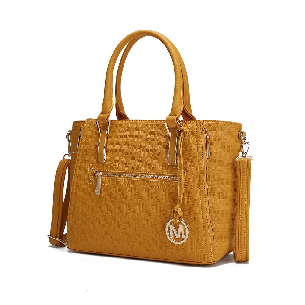 (mustard)Cairo M Signature Satchel by Mia k - BagNook