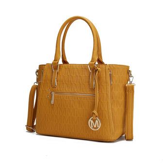 (mustard)Cairo M Signature Satchel by Mia k - BagNook