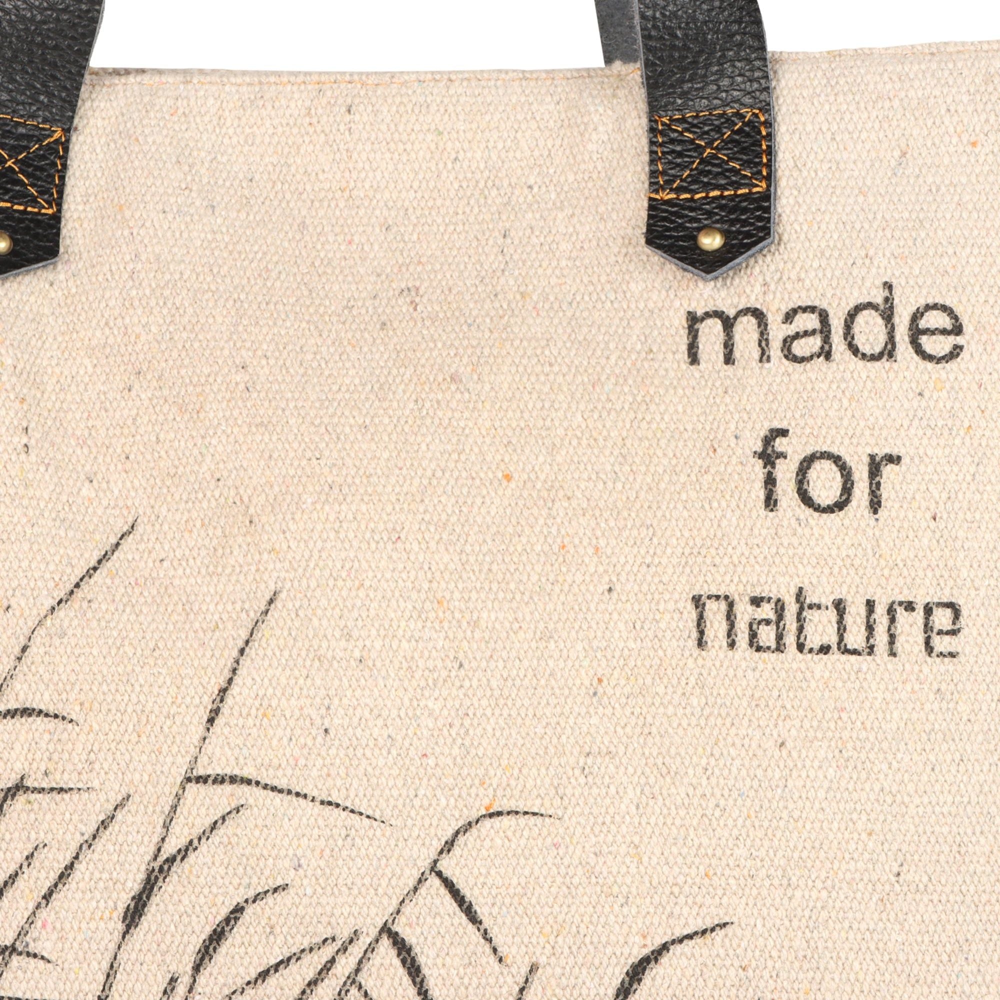 Lainey Recycled Canvas Market Tote - Upcycled - BagNook