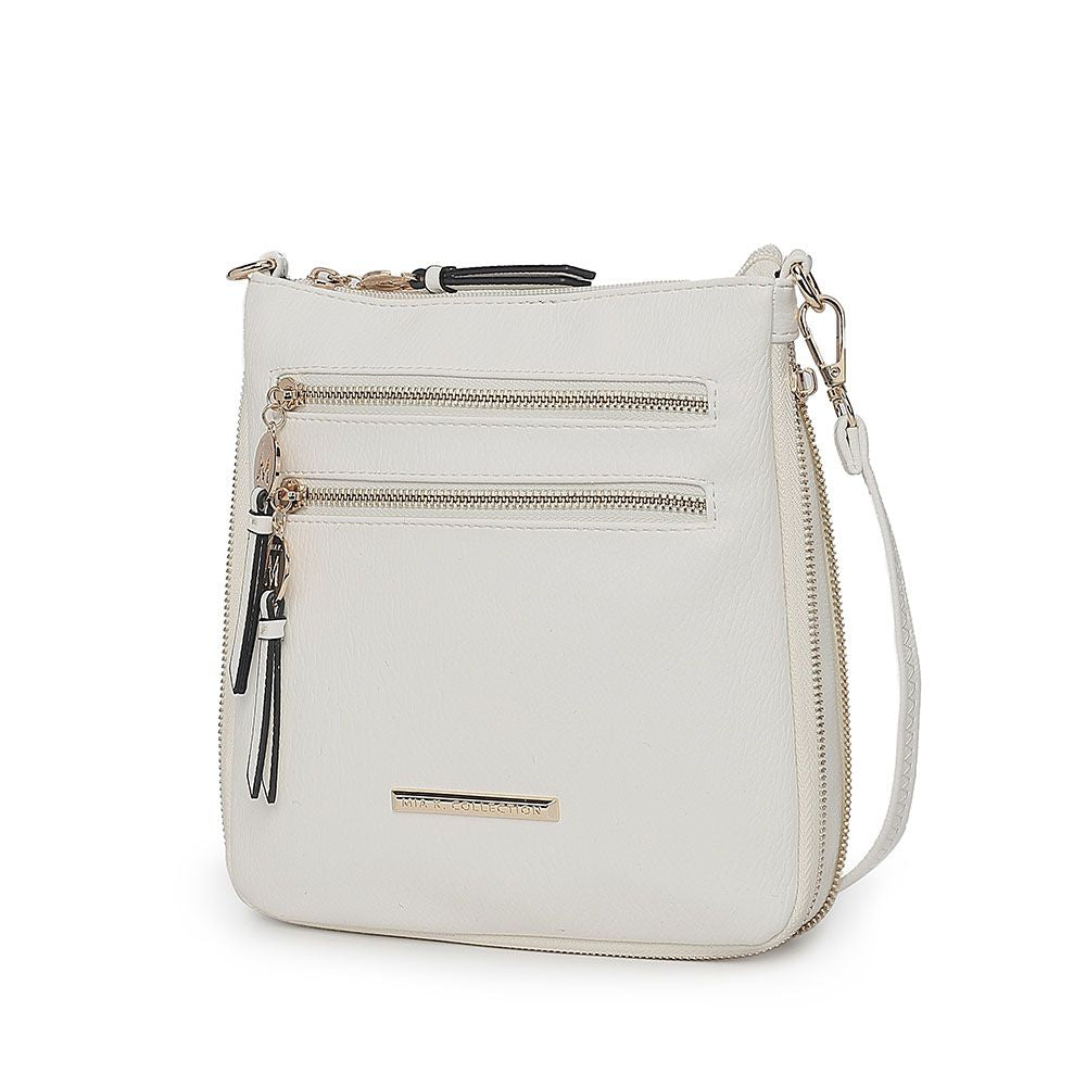 (white)Angelina Crossbody Handbag Purse by Mia K. - BagNook