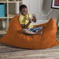 Load image into Gallery viewer, Jaxx 3.5 Ft Pillow Saxx Kids Bean Bag, Mandarin - BagNook
