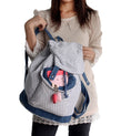 Load image into Gallery viewer, Lovely Doll 100% Cotton Fabric Art School Backpack - BagNook
