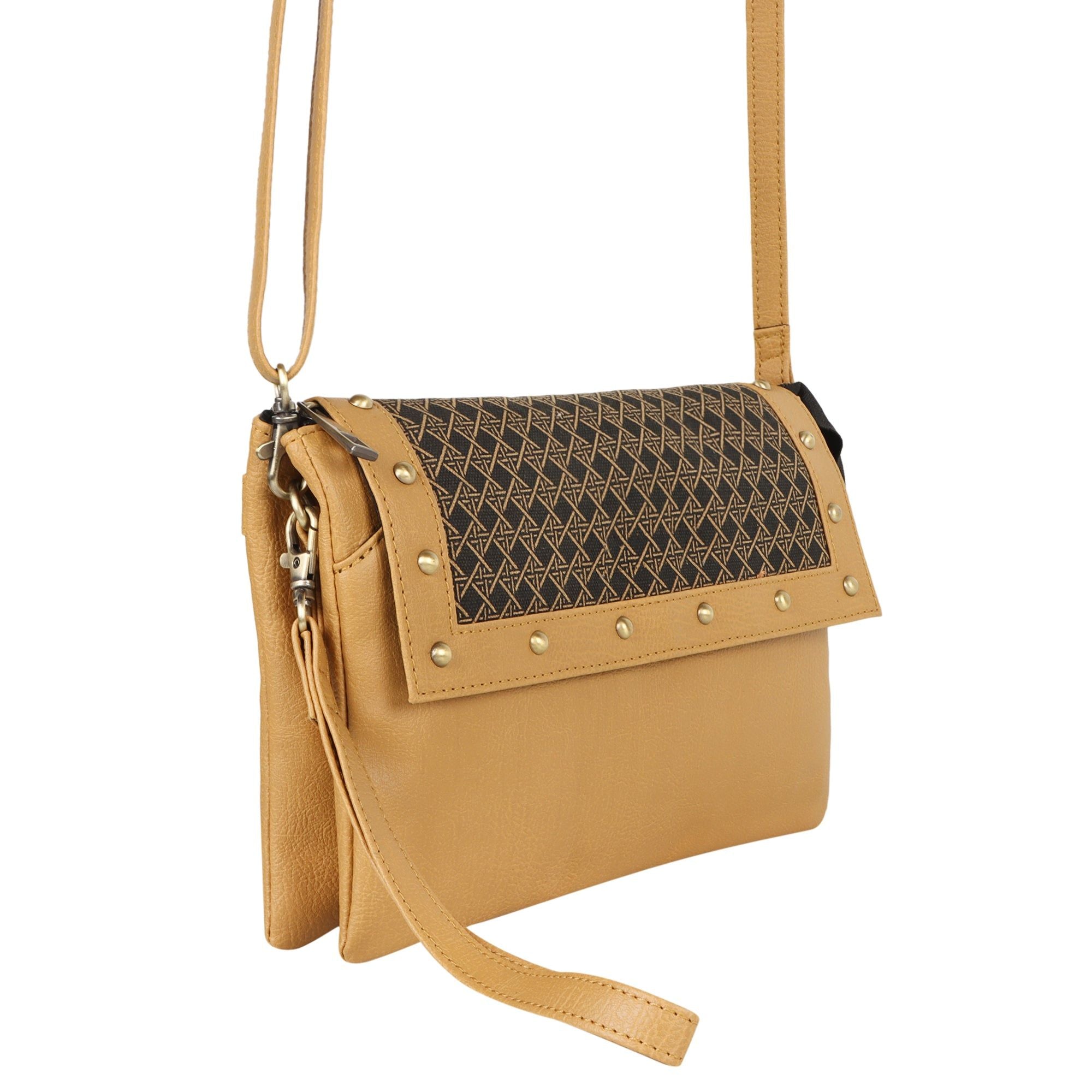 Tayla Diamond Print Convertible Crossbody - BagNook