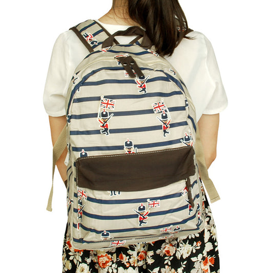 Happy Man Fabric Art School Daypack - BagNook