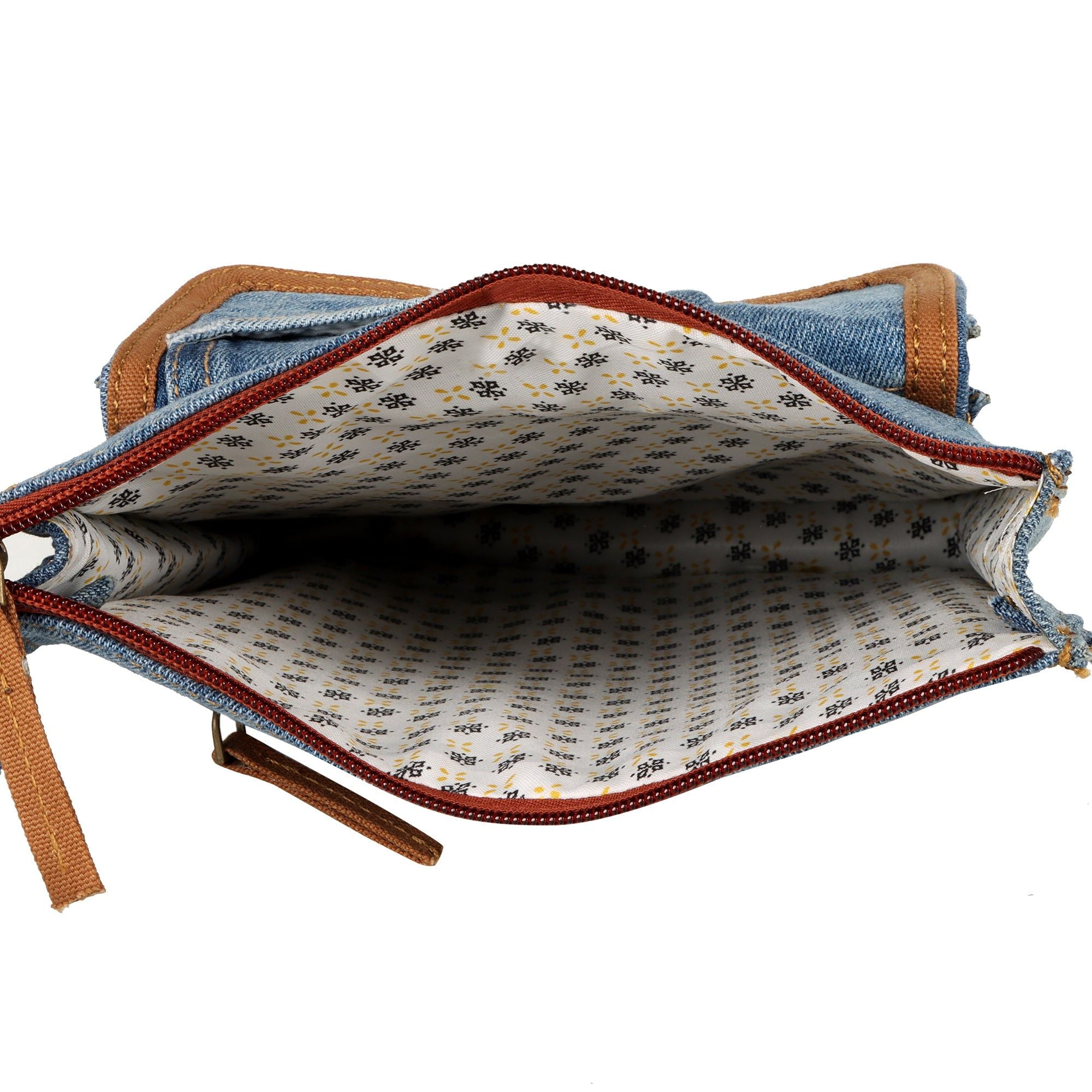 Upcycled Fashion - Cute Denim Crossbody - bagNook
