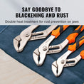Load image into Gallery viewer, VEVOR 3pc Groove Joint Pliers Set, 12/10/8 inch - BagNook

