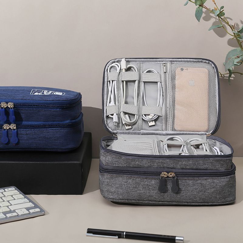 (gray)Waterproof Multi-Functional Digital Cable Storage Case - BagNook