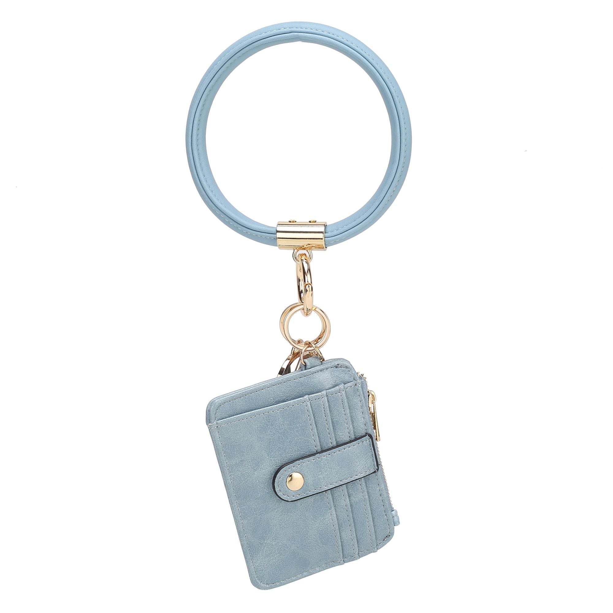 (denim)Jordyn Bracelet with Card Holder by Mia k - BagNook