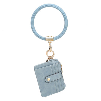 (denim)Jordyn Bracelet with Card Holder by Mia k - BagNook