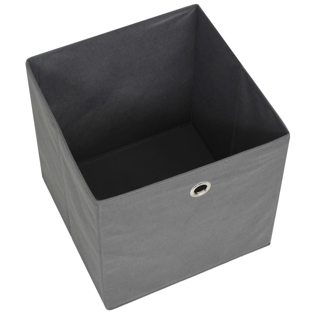 Storage Boxes 10pc Non-woven Fabric 12.6"x12.6"x12.6" - Gray - BagNook