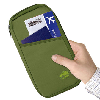 (limon green)Travel Passport Wallet 12Cells - BagNook