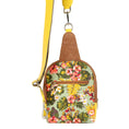 Load image into Gallery viewer, Tour Sling backpack w/ Front Pocket - Summer Jungle - Upcycled - BagNook
