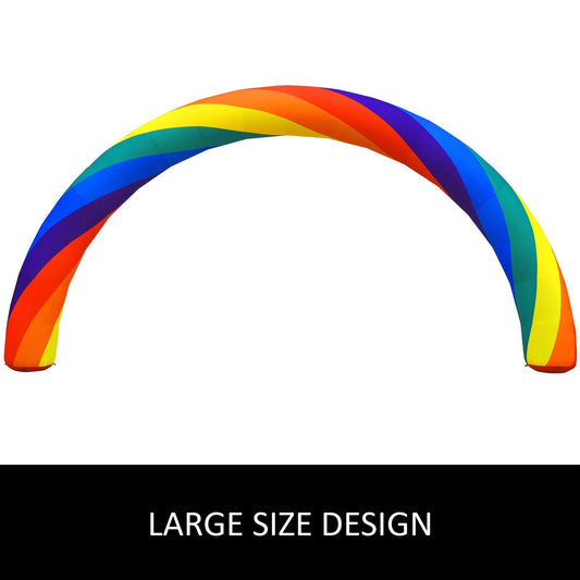VEVOR Inflatable Rainbow Arch 26ftx10ft 110W w/Blower - BagNook