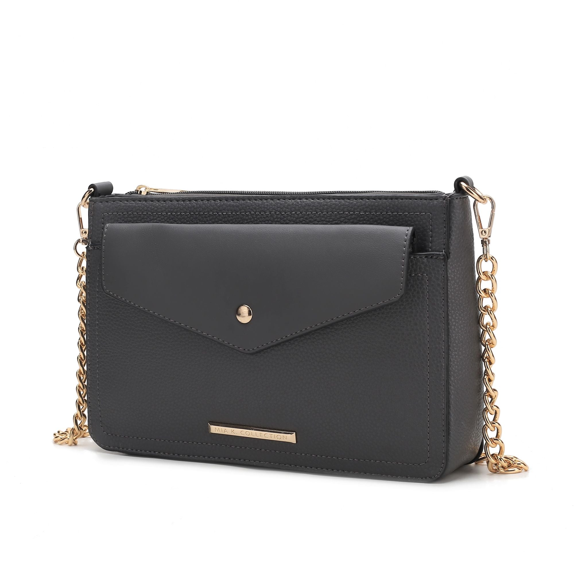 (charcoal)Maribel Crossbody Handbag by Mia K - BagNook