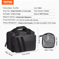 Load image into Gallery viewer, VEVOR Tactical Pistol Bag with 2 Pistol Cases - Black - BagNook
