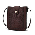 Load image into Gallery viewer, (coffee)Molly Crossbody Phone Bag w/Snap Closure by Mia K - BagNook
