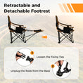 Load image into Gallery viewer, Folding Camping Chair with Footrest - BagNook
