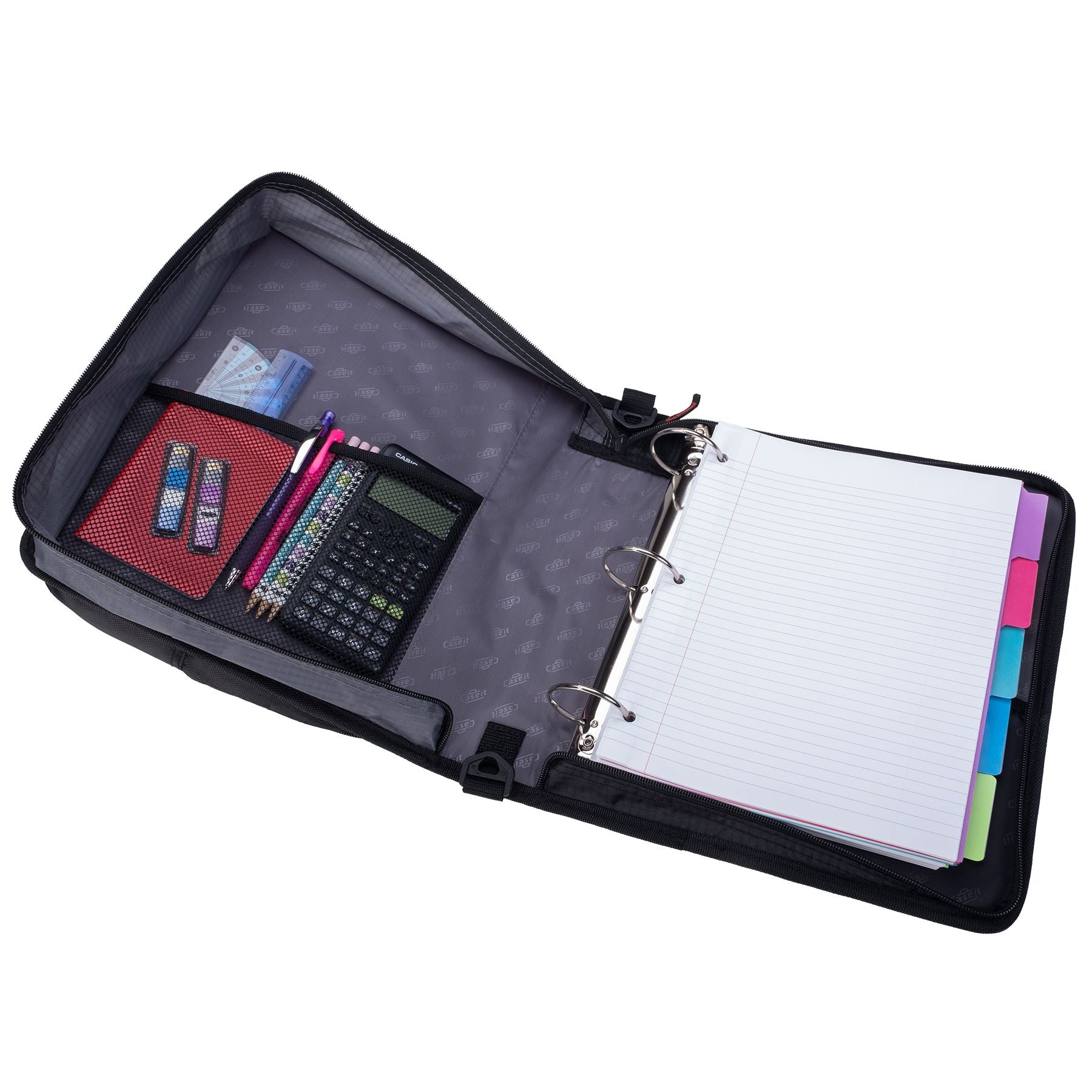 (magenta)The Universal - 2 Inch Zipper Binder w/Laptop Pocket - BagNook