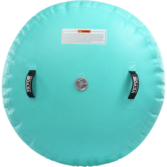 VEVOR Gymnastics Air Inflatable Barrel - 31.5 x 52.2", Mint Green - BagNook