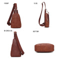 Load image into Gallery viewer, (brown)Millie Women Flower Embossed Sling Bag By MKF - BagNook
