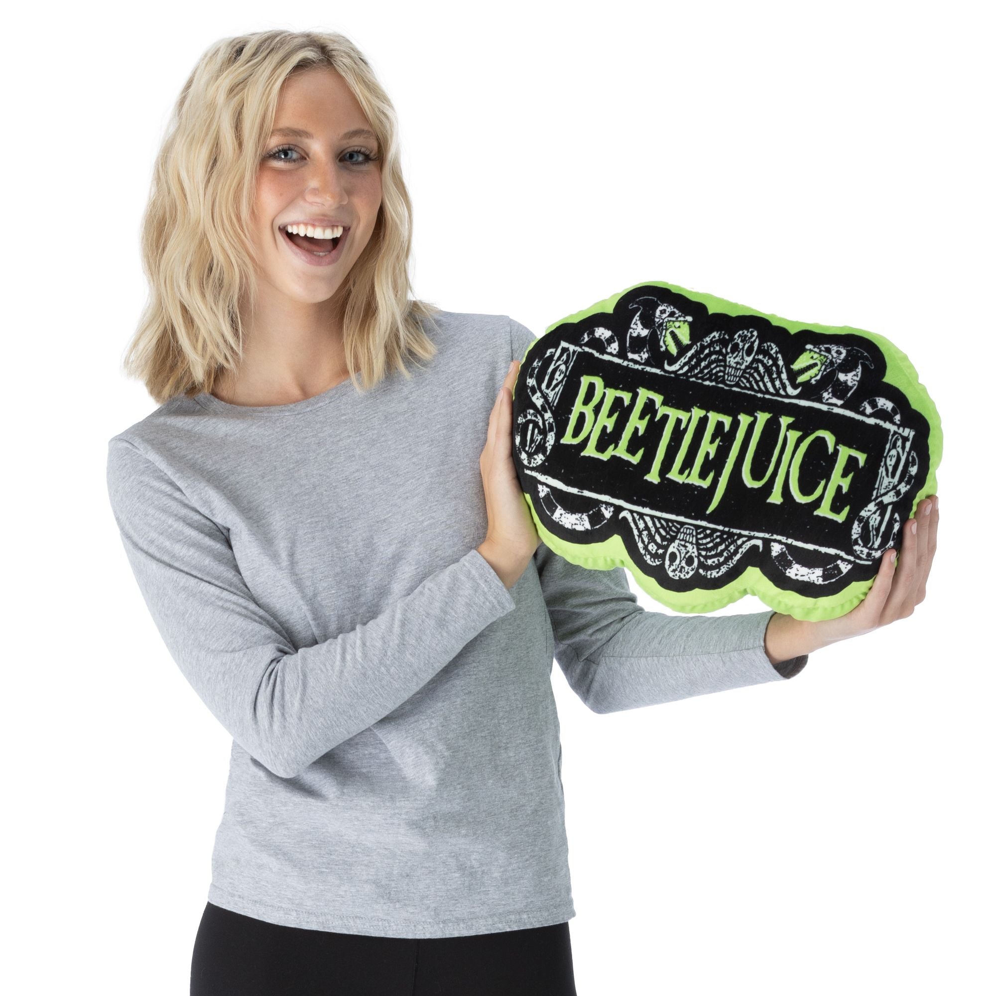 Beetlejuice Logo Travel Cloud Pillow - BagNook