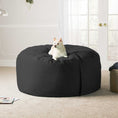 Load image into Gallery viewer, Jaxx Saxx 5 Ft Large Bean Bag, Black - BagNook

