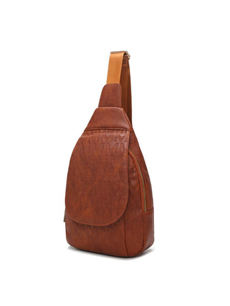 (camel)Cleisy M Embossed Women Sling Bag by MKF - BagNook
