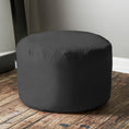 Load image into Gallery viewer, Jaxx Saxx 3 ft Round Bean Bag - Black - BagNook
