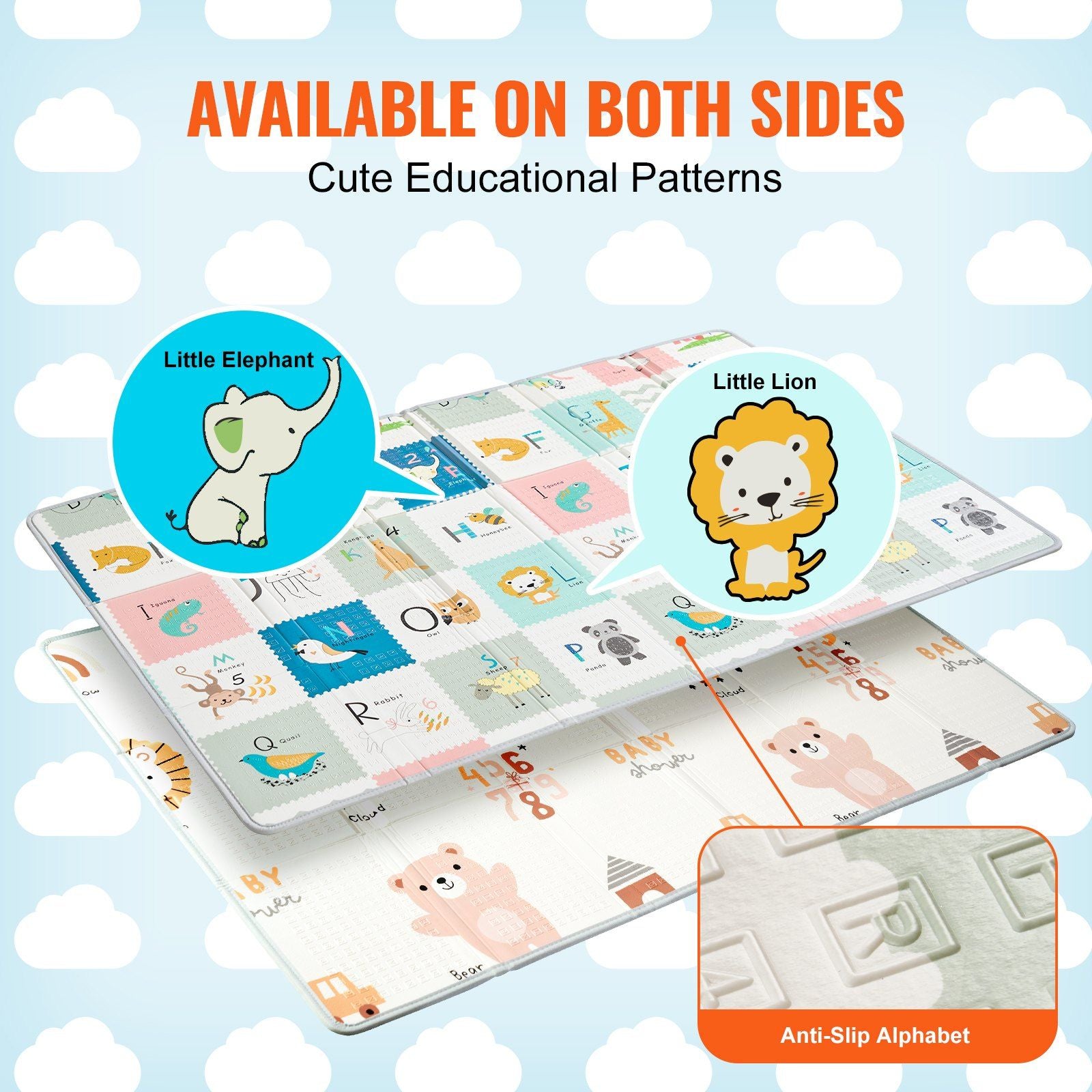 Baby Playmat - 51"x79" - Reversible - BagNook
