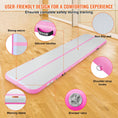 Load image into Gallery viewer, VEVOR Gymnastics Inflatable Air Mat, 4" Thick, 13ft Pink - BagNook
