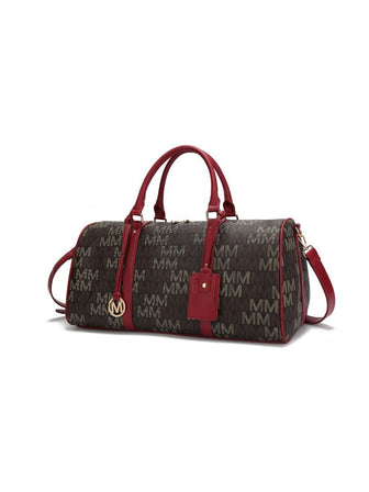 (red)Jovani Duffel Weekender by Mia k - BagNook